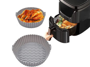 Round Air Fryer Silicone Basket Tray