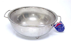 Stainless Steel punching colander; 25.5 cm - HouzeCart