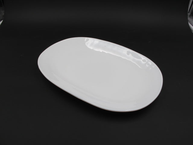 OPAL PLAIN WHITE Oval SERVING PLATE