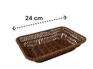 High quality large rectangular woven bread basket