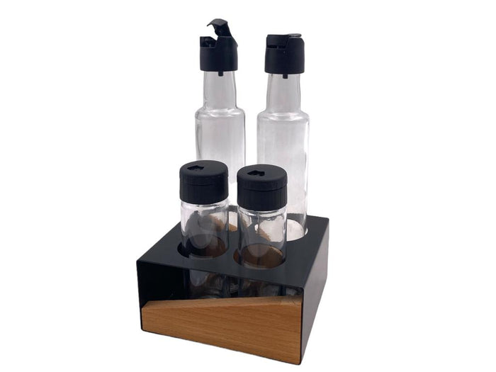 Oil and Vinegar and Salt and Spice Shaker Set