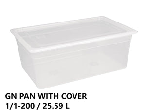 Gastronorm Plastic Storage Container 1/1 200 mm - 25.6L