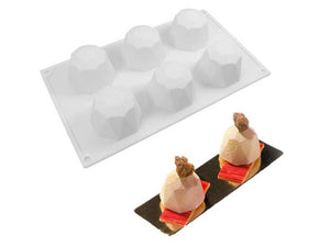 Diamond 3D Silicone Fondant Cake Baking  6 Cavities - HouzeCart