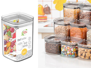Airtight Squared chef Food Jar 1.4 lt - HouzeCart