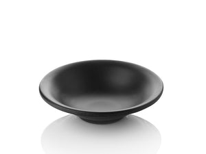 Black Small Houmous Plate 13.5 cm