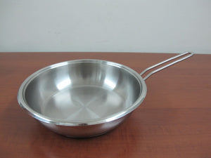 Stainless Steel Frying Pan; 24 cm - HouzeCart