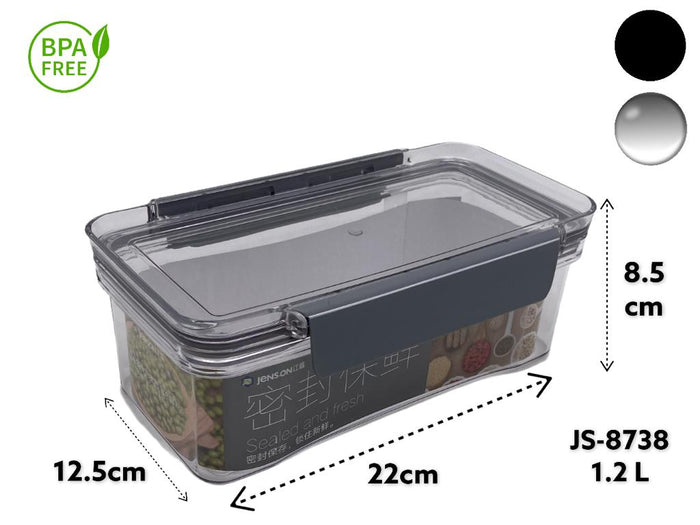 Acrylic Airtight Rectangular Food Storage Box 1.2 l