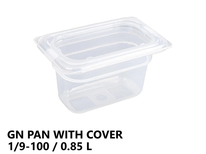 Gastronorm Plastic Storage Container 1/9 100 mm - 0.85L