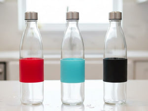 Glass bottle with silicone - HouzeCart