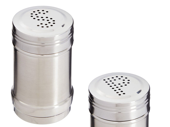 Stainless Steel Salt or Pepper Shaker Medium 9 cm