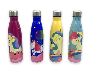 Decorated Stainless Steel Vacuum Water Bottle 500ml