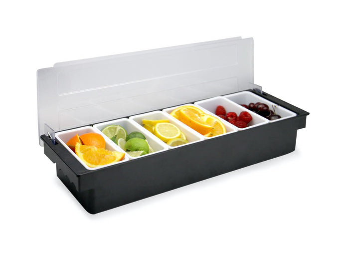 6 Compartment Seasoning Case Bar Condiment Box