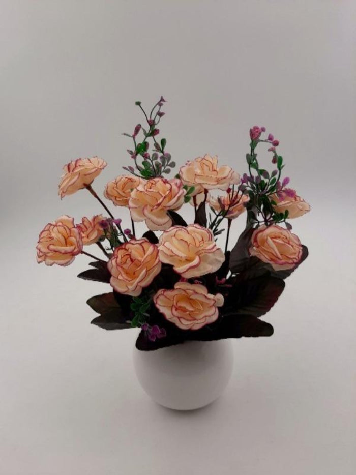 Potted Artificial Mini Roses Plant