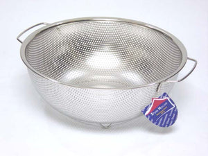 Stainless Steel punching colander; 28.5 cm - HouzeCart