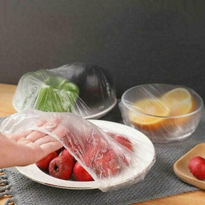 Set of 100 Nylon Food Covers with Elastic