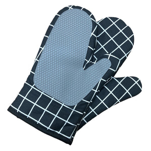 Set of 2 High Quality Mitten with Silicon Exterior