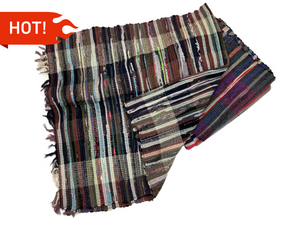 Multicolor Cotton Mat; 200 cm - HouzeCart